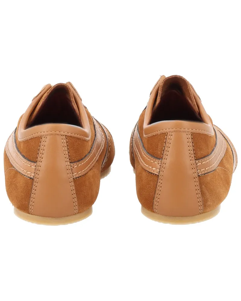 Dries van Noten Suede & Leather Sneaker — Brown 