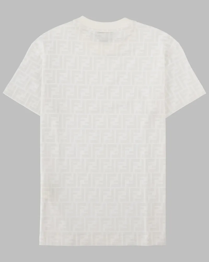 Fendi FF Allover Logo T-Shirt — White White