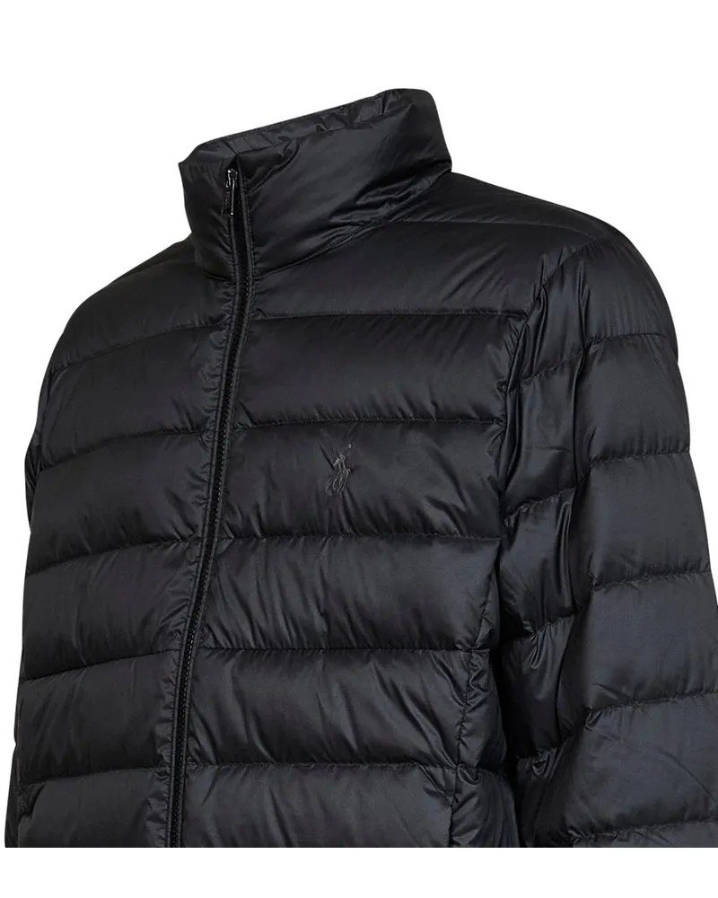 Ralph Lauren Men's Down Jacket The Colden Black Recycled Polyester Padded Black