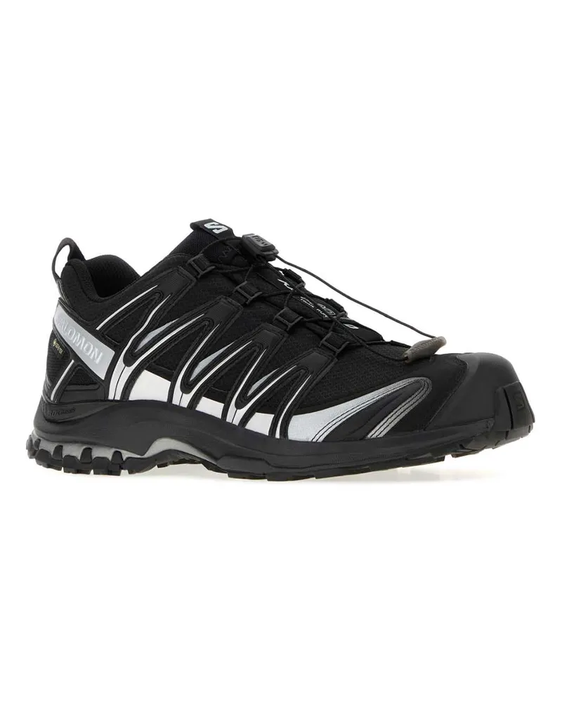 Salomon Unisex Black Mesh And Synthetic Leather Xa Pro 3d Sneakers Black-Black-Ftwsilver Black/black/ftwsilver Black