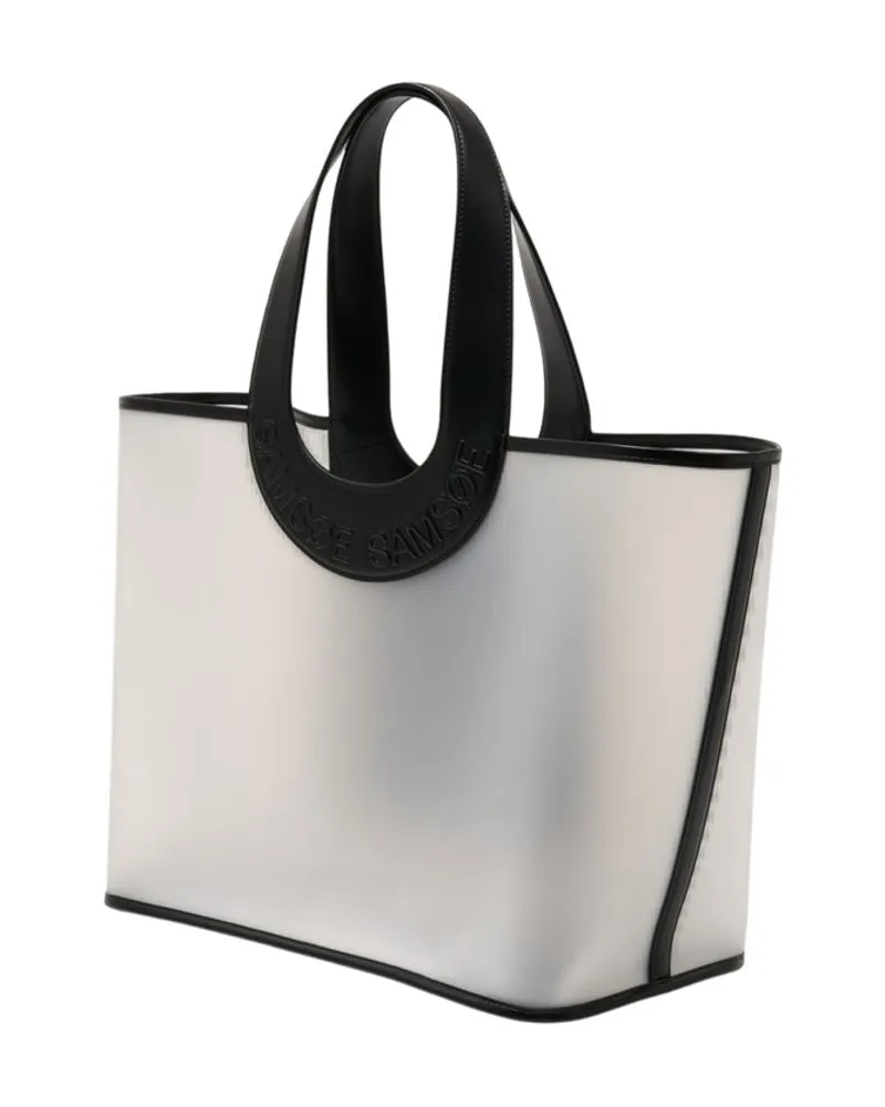 Samsøe & Samsøe Women's Saberta Beach 16027 Shopper Bag Synthetic Black Totes-shopping-bags Beige