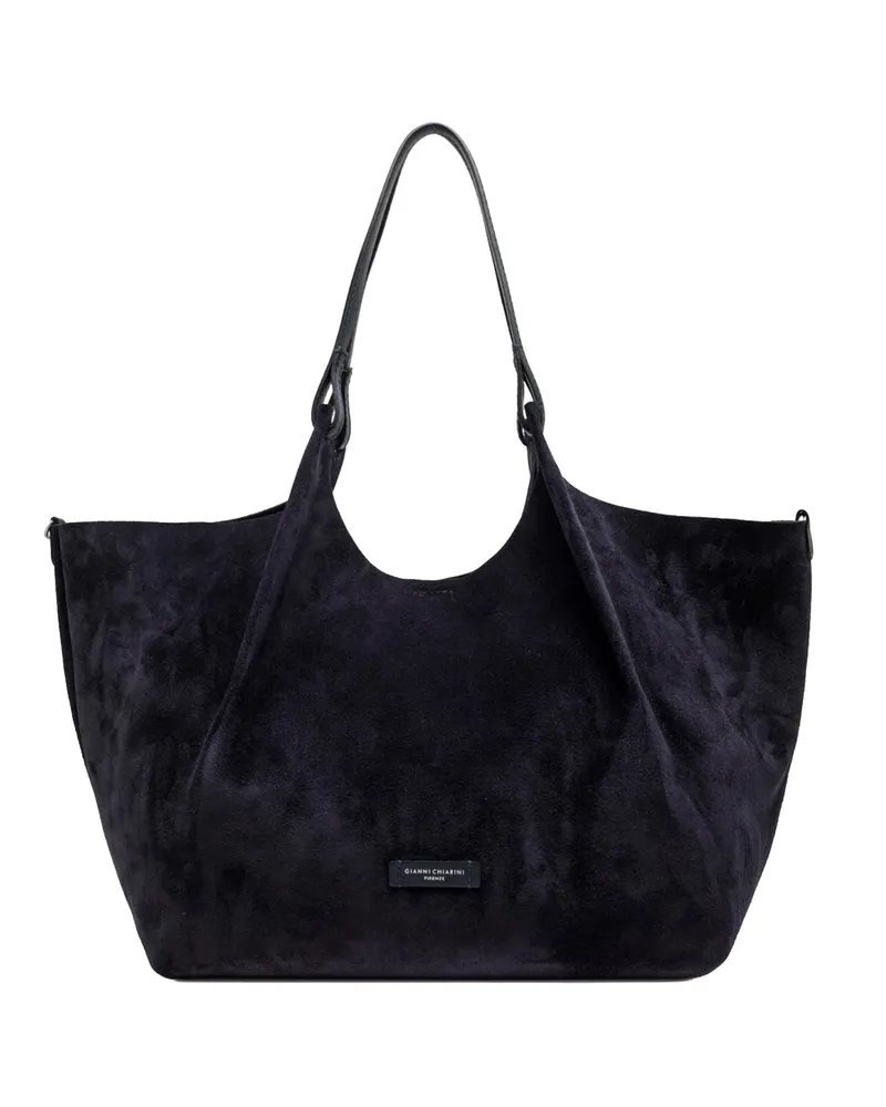Gianni Chiarini Women's Shoulder Bag Dua Suede Midnight Blue Navy