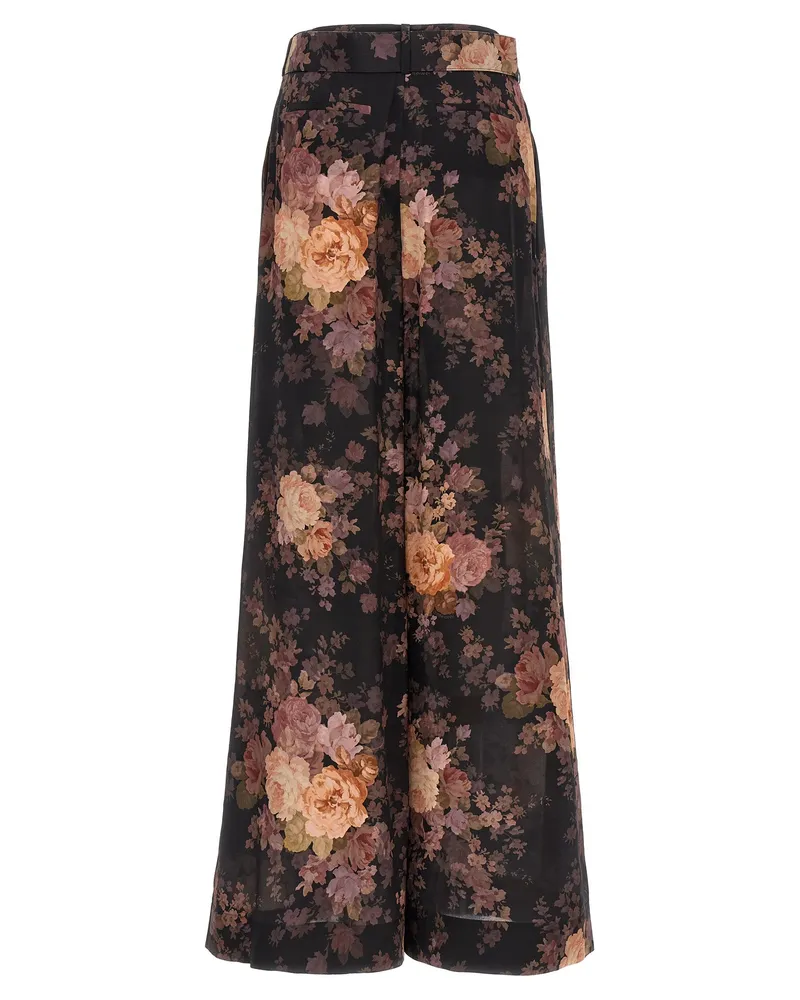 Zimmermann Illustration Tuck Trousers — Black Black