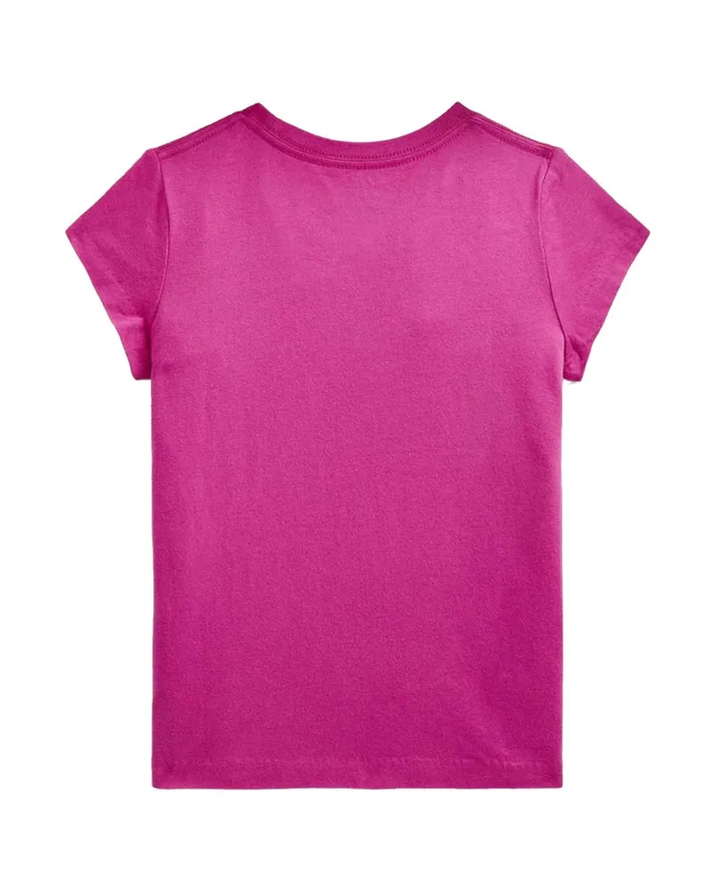 Ralph Lauren Cotton Crew-Neck T-Shirt — Pink Pink