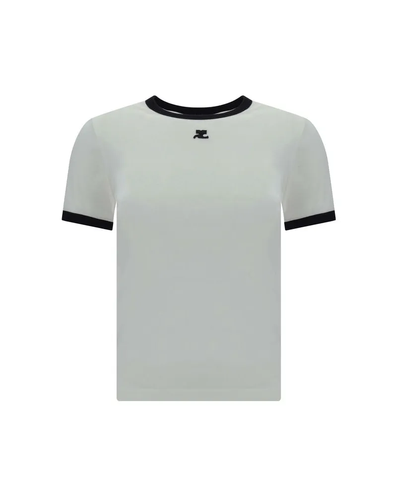 Courrèges Women's White Cotton T-Shirt White