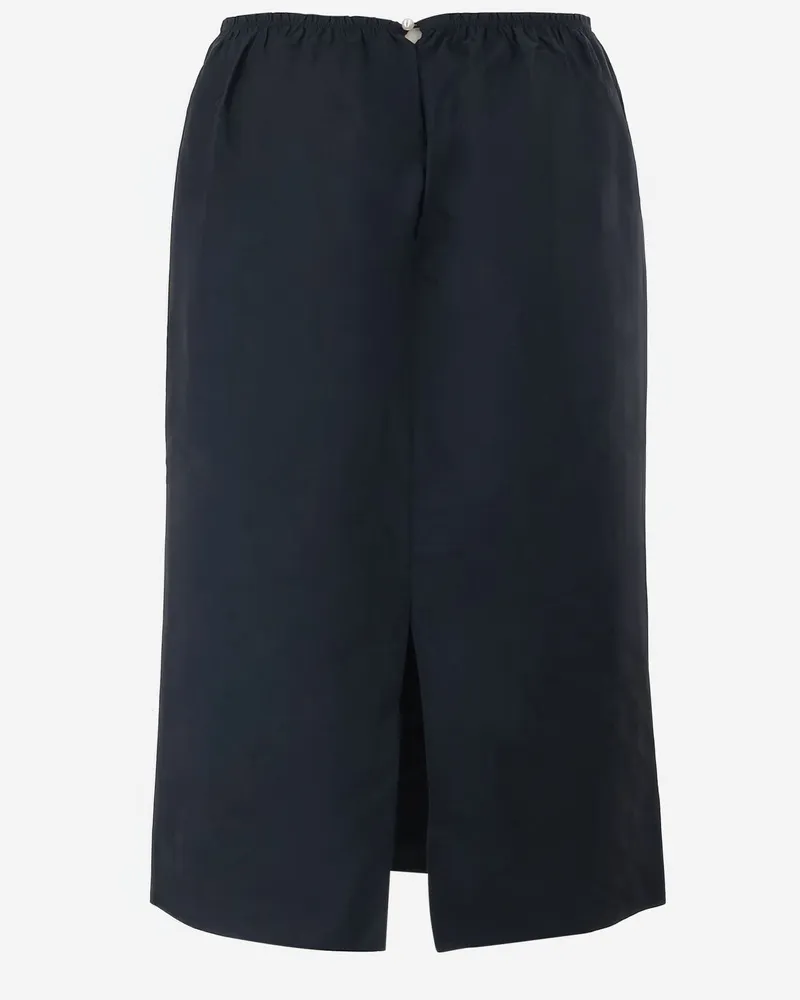 Carven Women's Skirt Nylon Dark Navy Polyester Navy