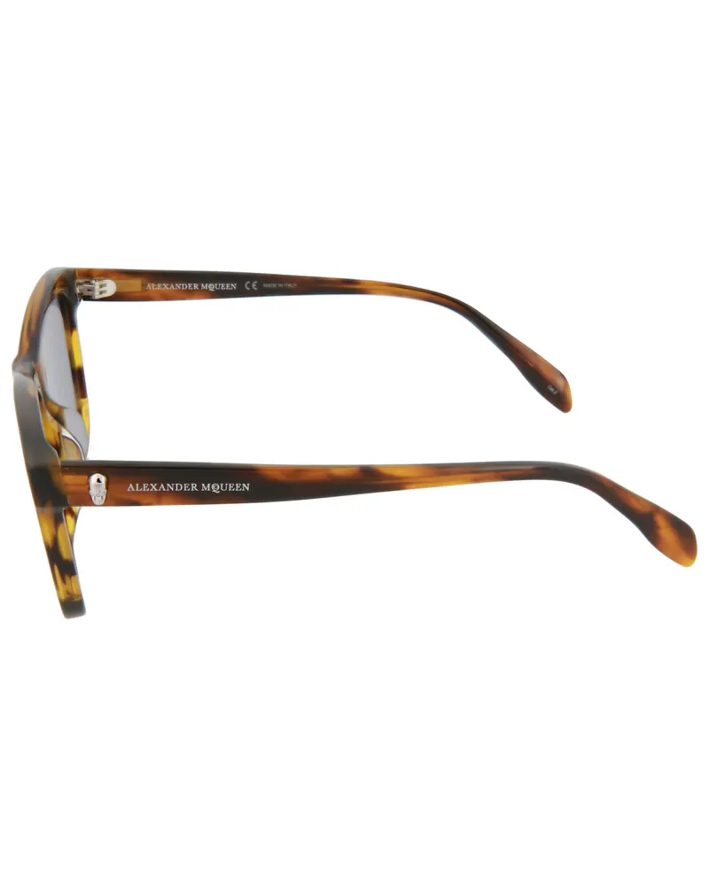 Alexander McQueen Preloved -  Unisex 54 Mm Yellow Sunglasses Am0158s-30006088-003 One Color Brown