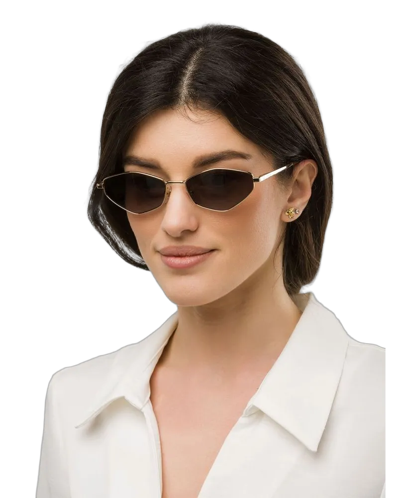 Furla Women's Sunglasses Rose Gold-Smoke Gradient Metal Rose