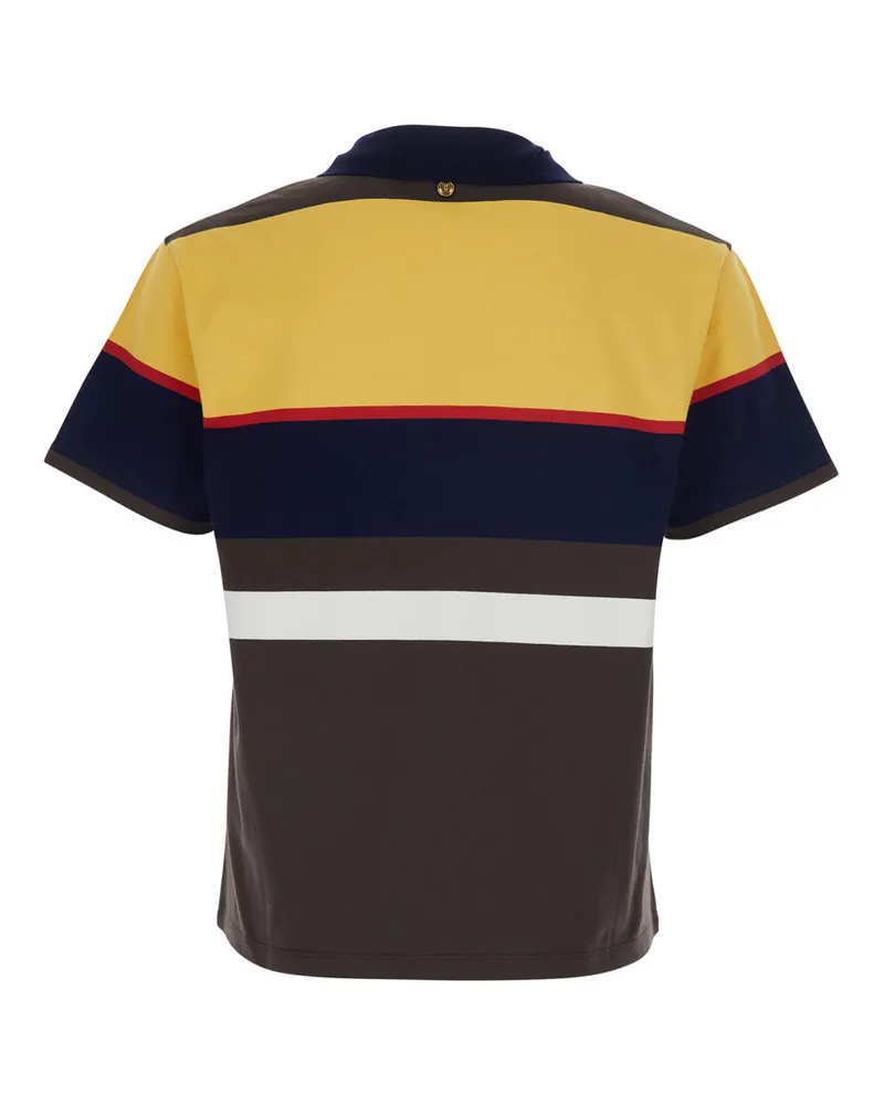 Versace Strips T-Shirt — Multicolor Multicolor