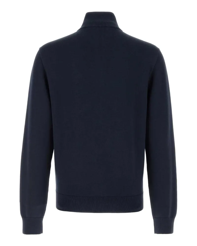Versace Men's Dark Blue Cotton Blend Cardigan Midnightblue Maglieria Sweater Navy