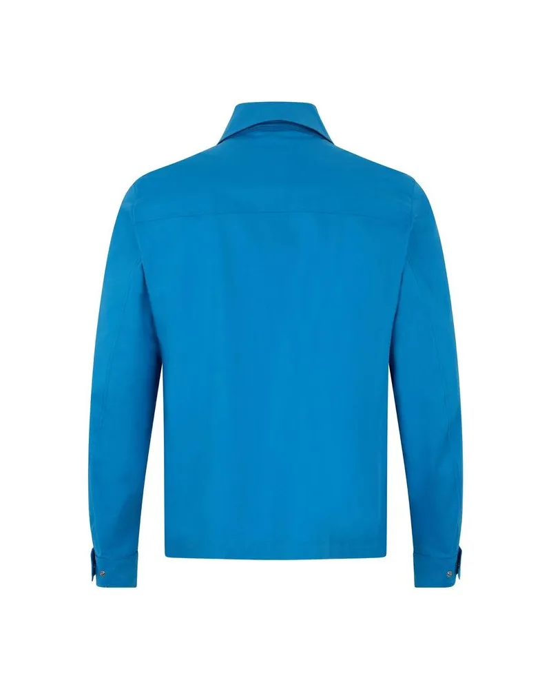 Herno Men's Blue Cotton Full-Length Jacket Clothing Blue