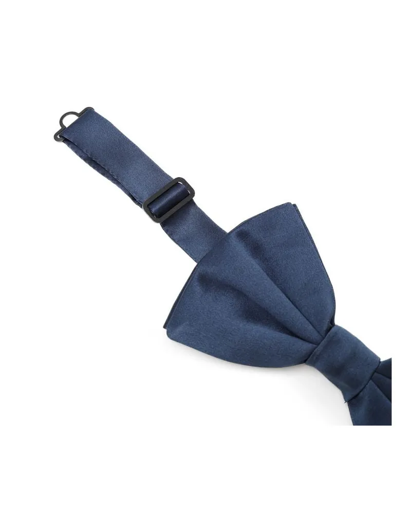 Dolce & Gabbana Men's Blue Silk Bowtie Accessory Navy