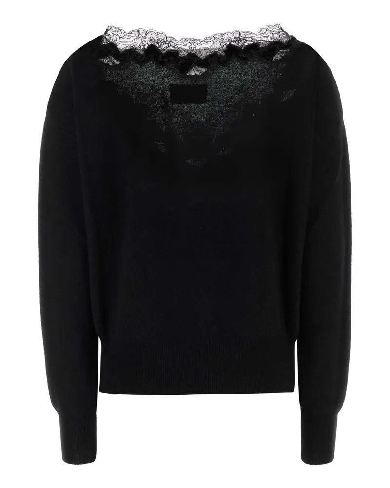 Ermanno Scervino Scollo Sweater — Black Black