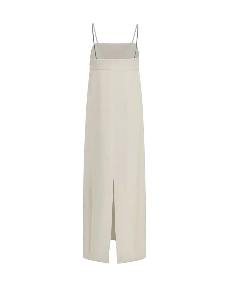 Brunello Cucinelli Women's White Acetate Casual Dress White