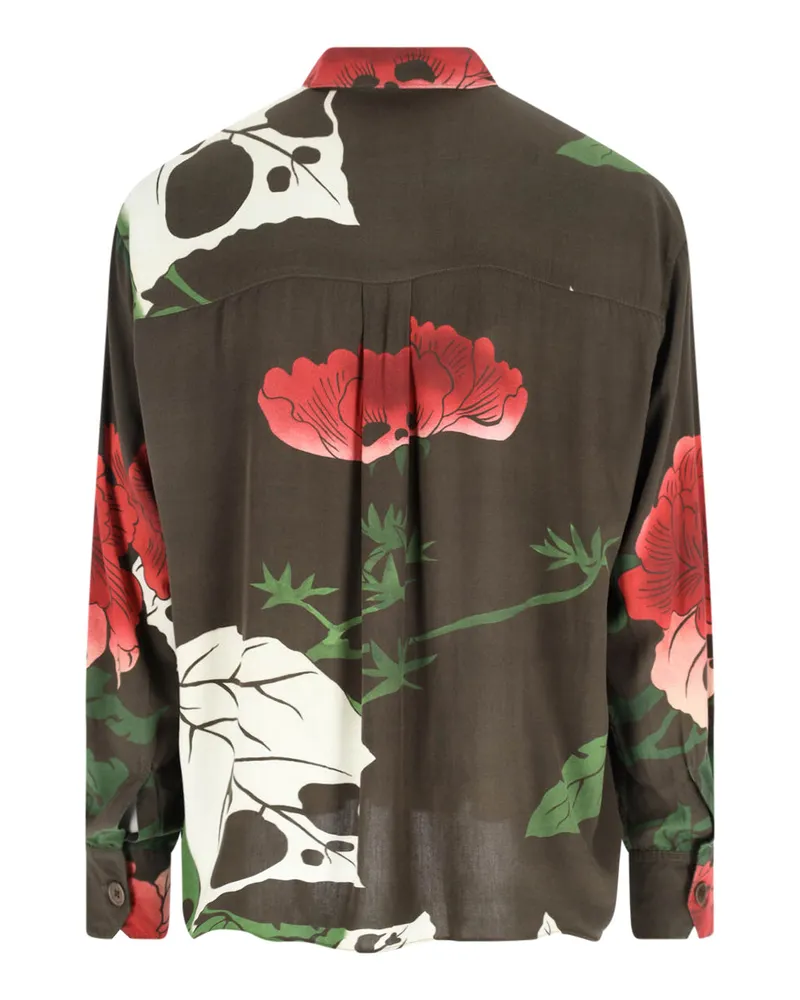 Our Legacy Men's Shirts Multicolour Rayon Brown