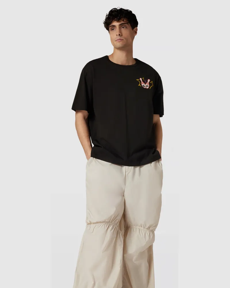 Kenzo Men's Bowling Team Logo Oversize T-Shirt Black Clothing > Polo & T-Shirts Black