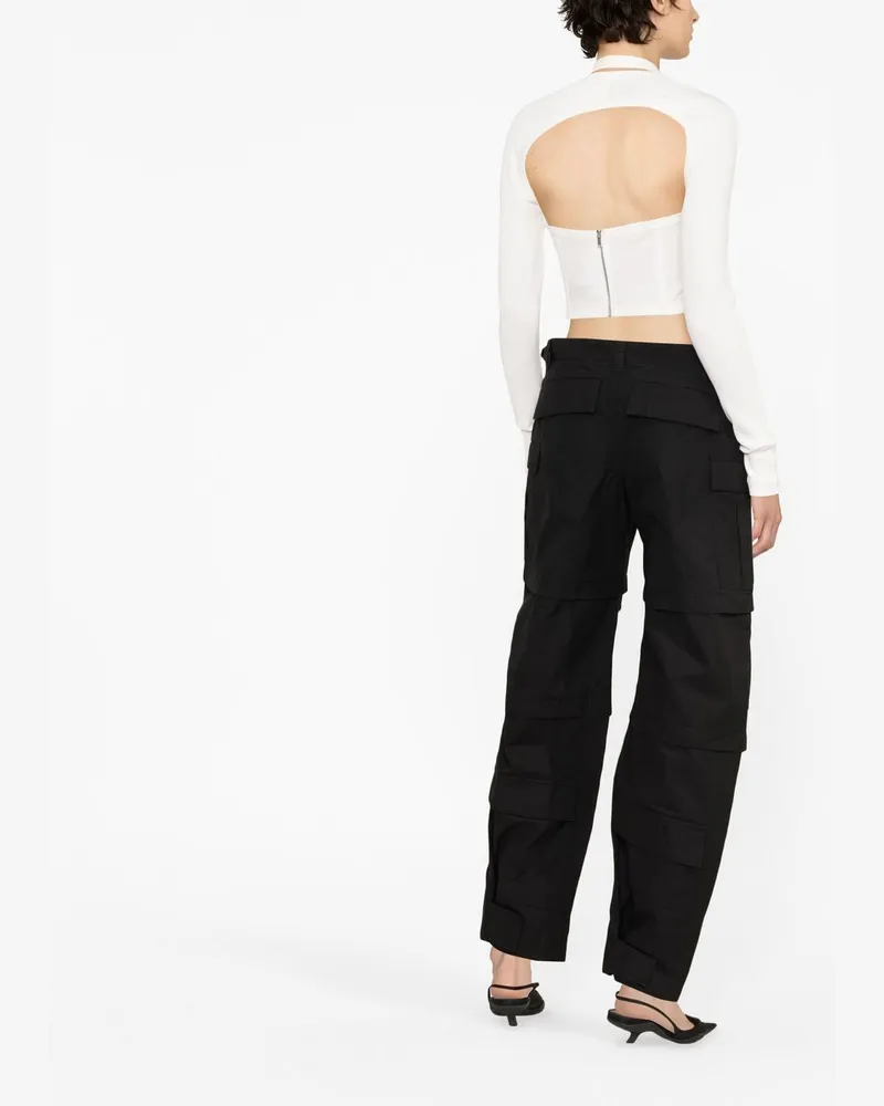 WARDROBE.NYC Cotton Detachable-Leg Cargo Pants — Black Black
