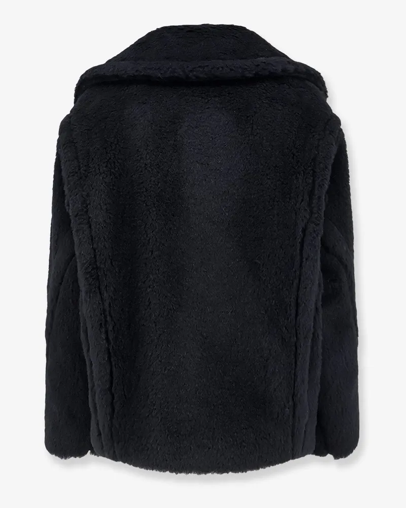 Max Mara Women's Double-Breasted Jacket Mxmalcuno Black Alpaca Black