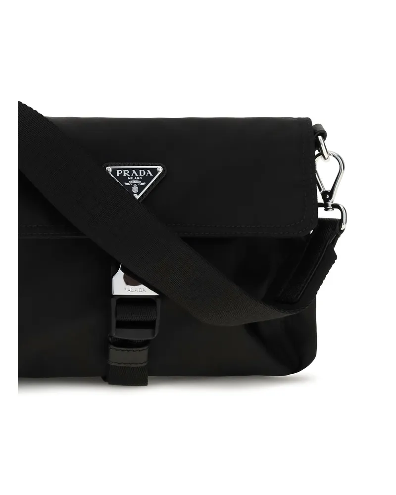 Prada Men's Smartphone Holder Re-Nylon Black Recycled Polyamide Phone Cases & Technology Black