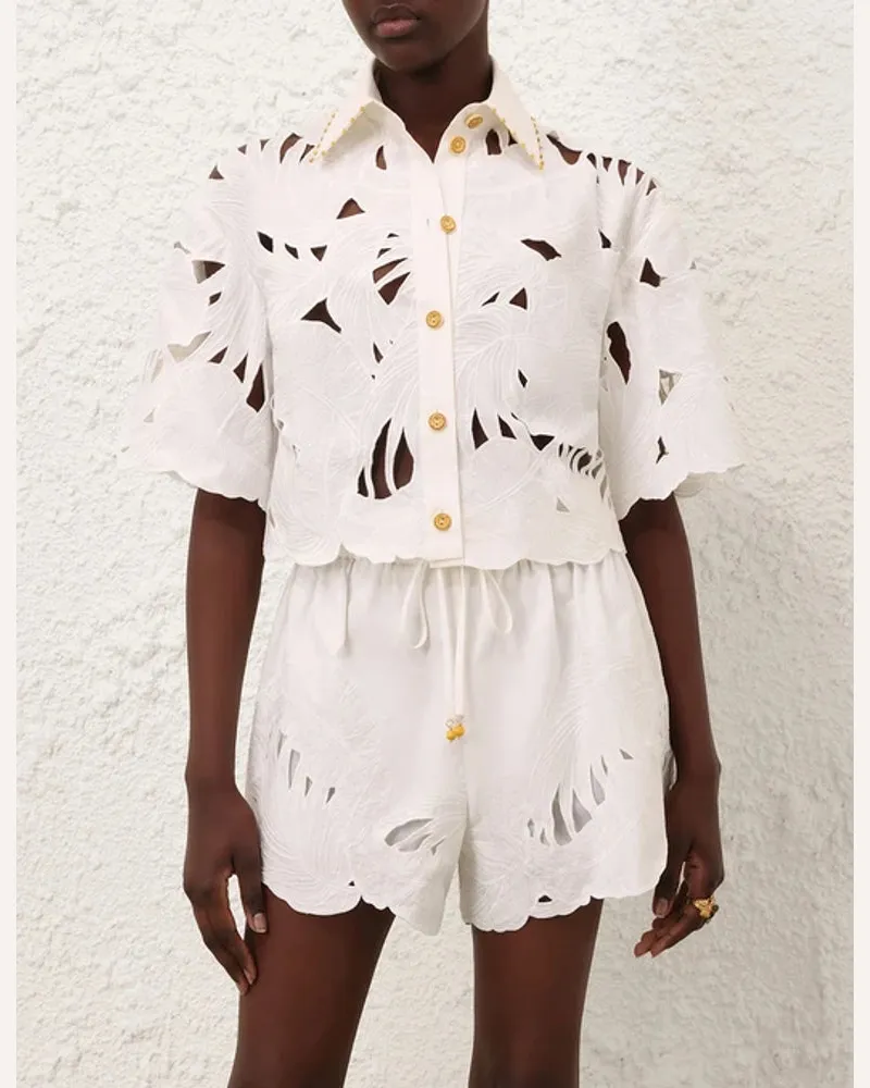 Zimmermann H26 Shirt — Ivory Ivory