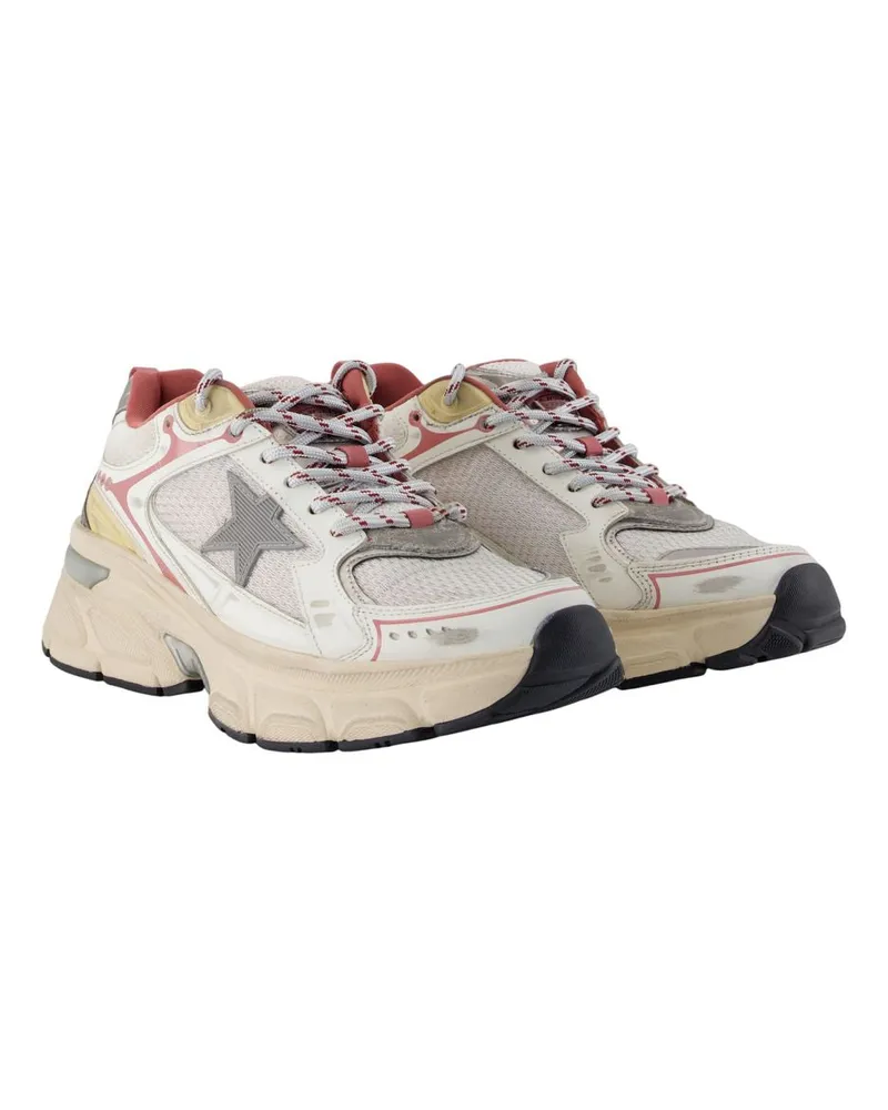 Golden Goose Women's Lightstar Sneakers -  Leather Multicolor Cowhide Shoes Multicolor