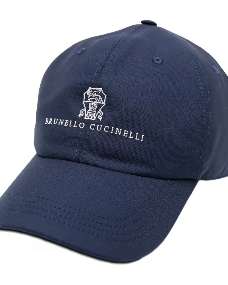 Brunello Cucinelli Men's Logo-Embroidered Baseball Cap Ss26 Navy