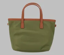 Nylon Compact Shoulder Bag — Green