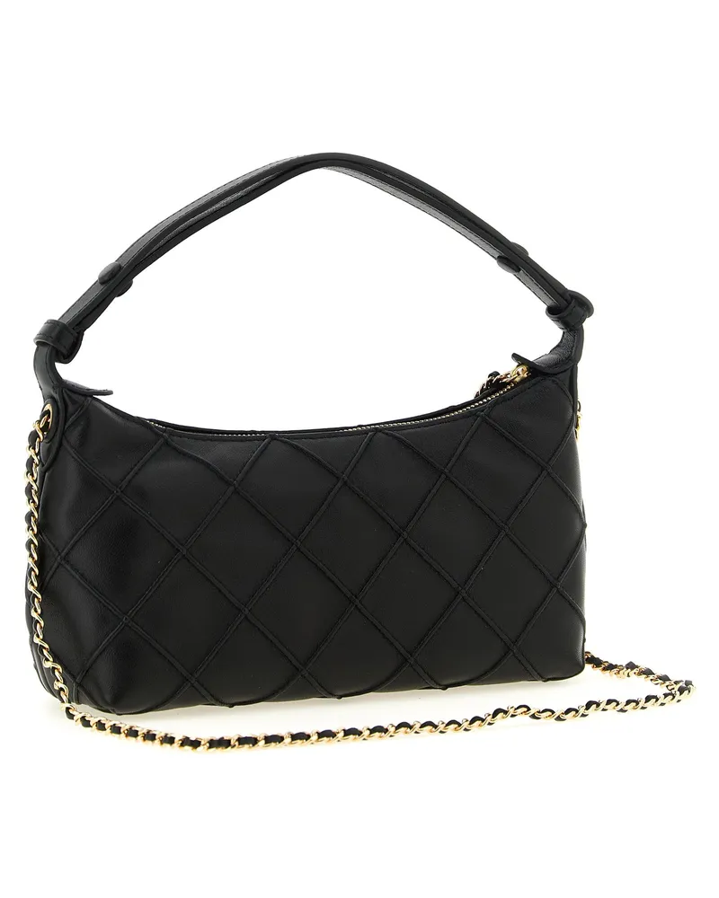 Tory Burch Fleming Clutch — Black Black