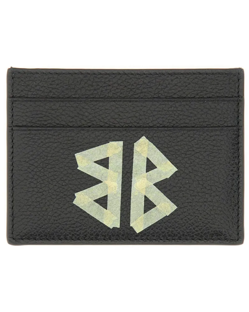 Balenciaga Domesticated Calf Leather Card Case — Black Black