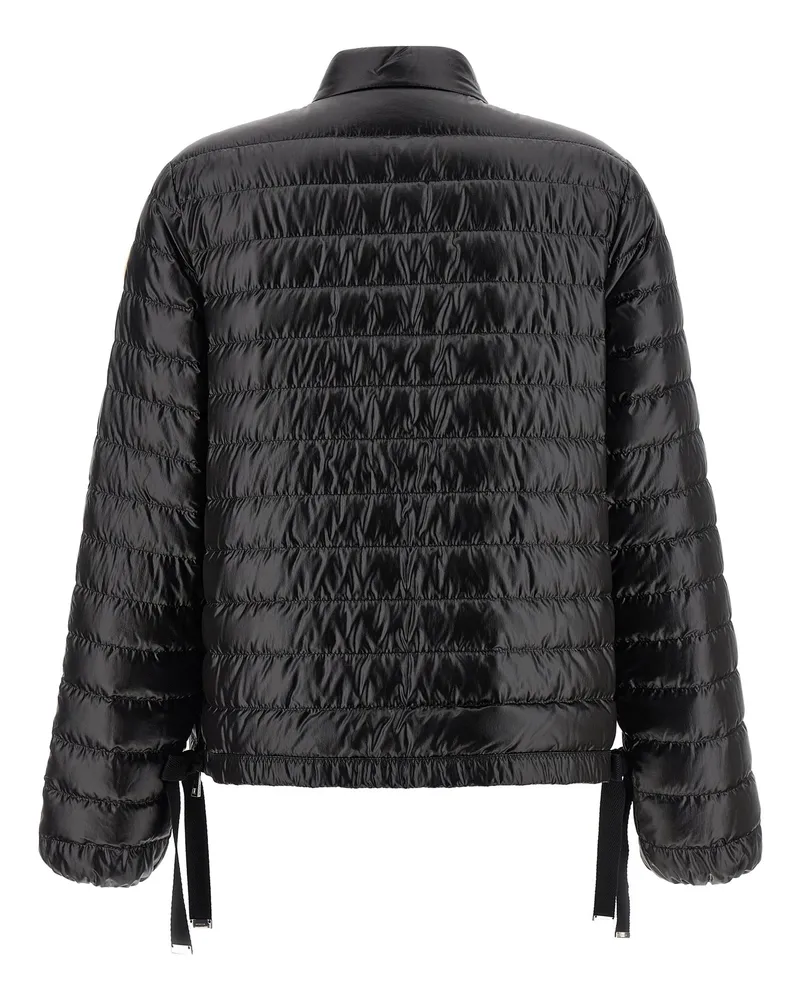 Moncler Women's Black Polyamide Full-Length Jacket Clothing Black