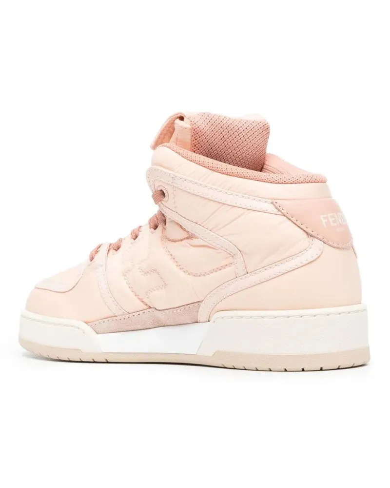 Fendi Women's Match Baguette Mid-Top Sneakers Pink Shoes Pink