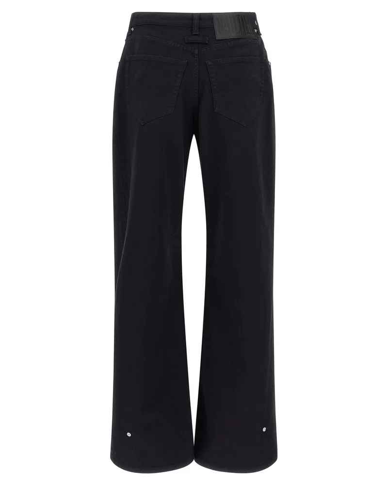Jean Paul Gaultier Wide-Leg Denim Jeans — Black Black