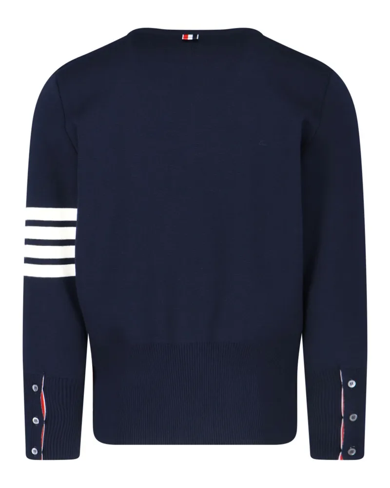 Thom Browne Men's Sweaters Blue Virgin Wool Navy