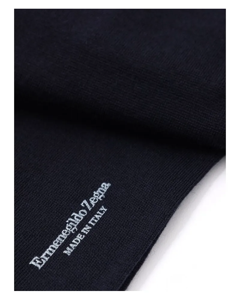 Ermenegildo Zegna Men's Blue Wool Socks Clothing Navy