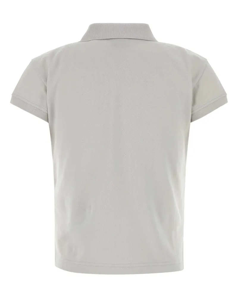Balenciaga Women Logo-Embroidered Cotton Polo White White