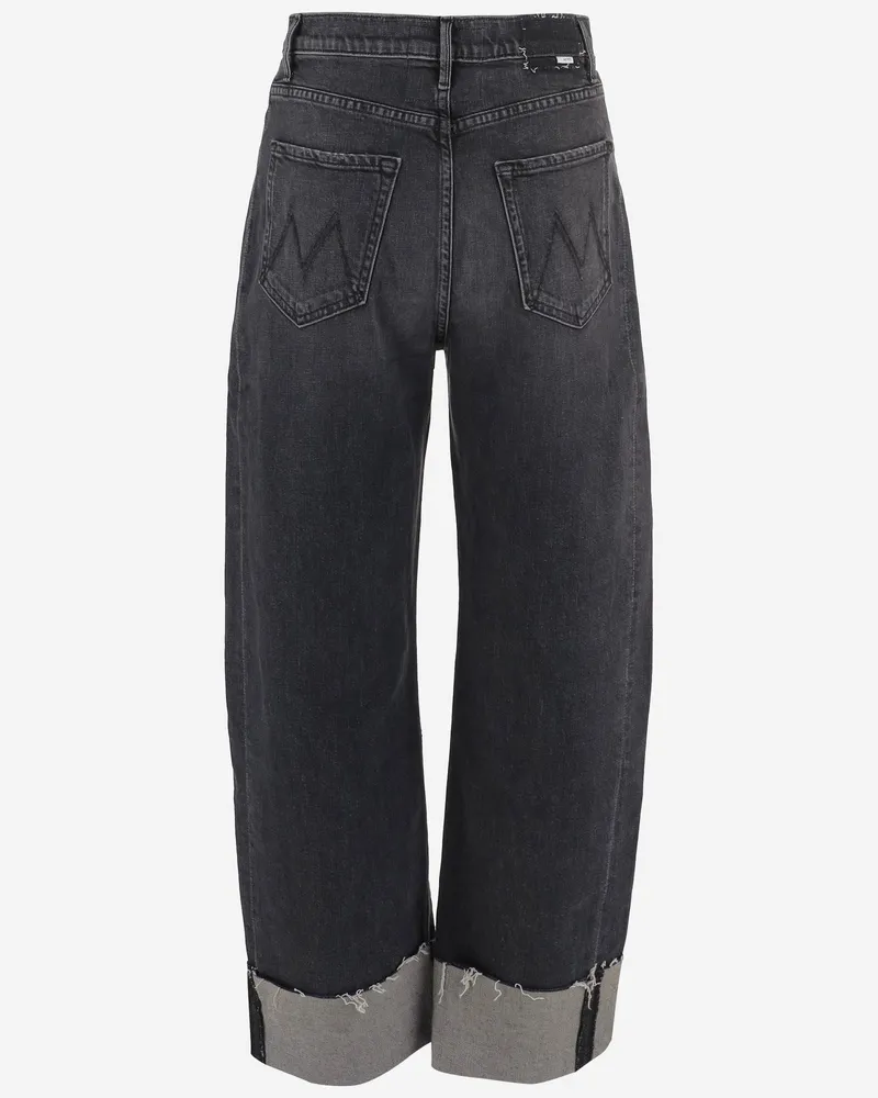 Mother Women's Jeans Stretch Cotton Denim Black Black