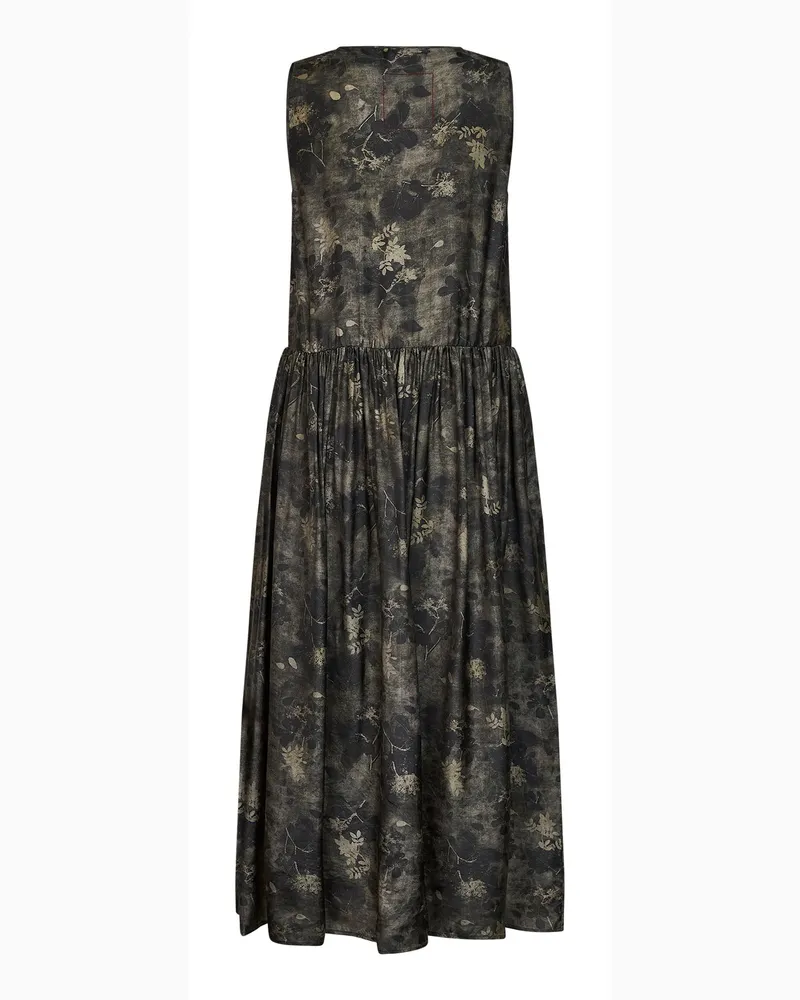 Uma Wang Women's Midi Dress Moulay Ardal Green-Grey Viscose Green