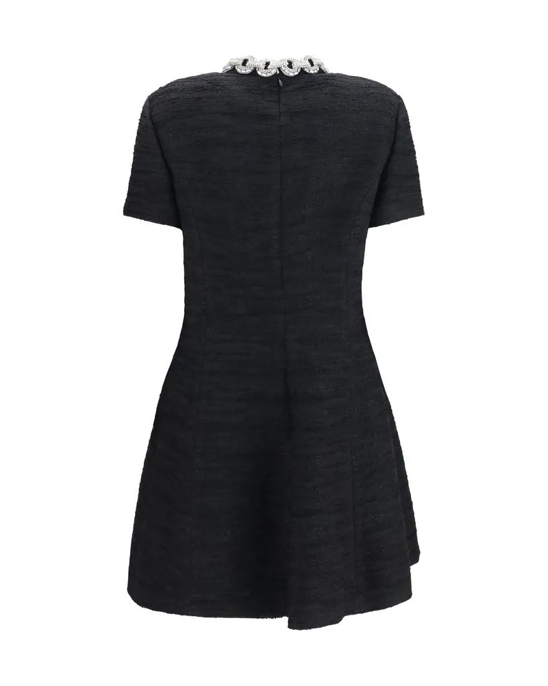 Valentino Garavani Women's Black Cotton Casual Dress Black