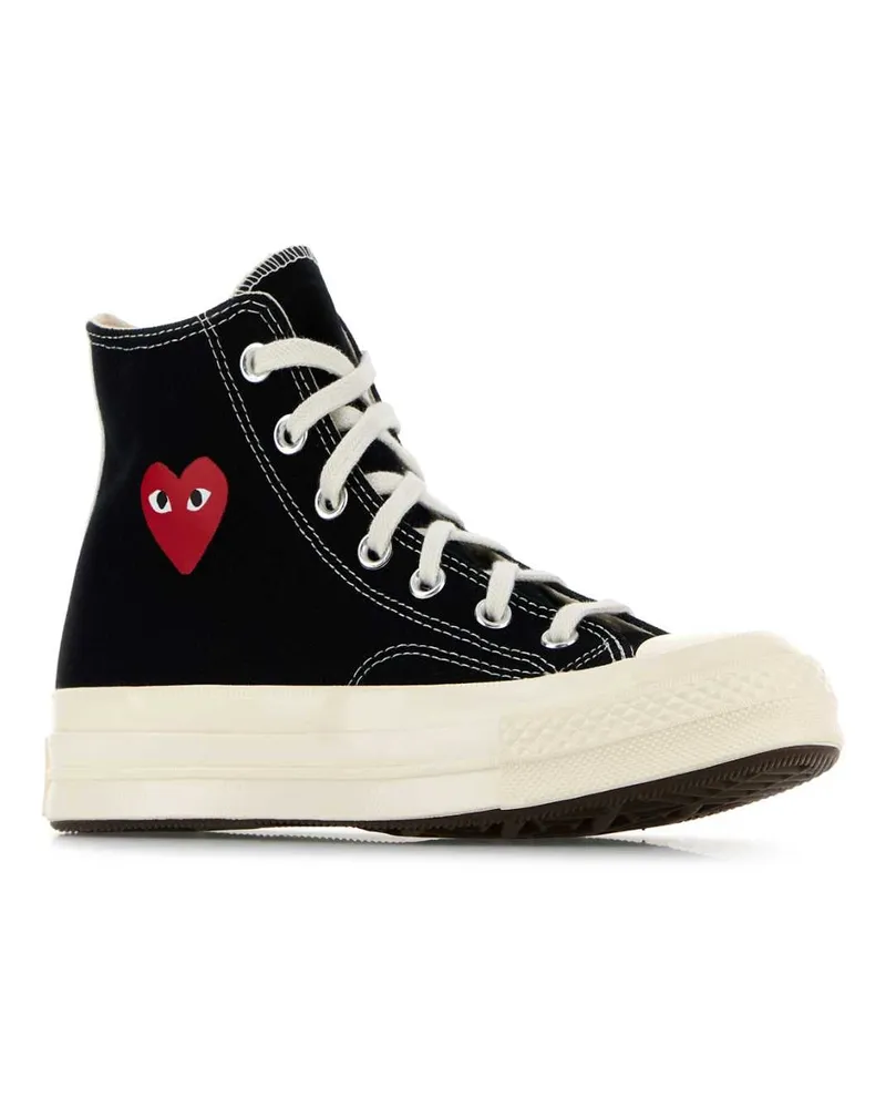 Comme des Garçons Women's Black Canvas Comme Des Garã§ons X Converse Sneakers Cotton Black