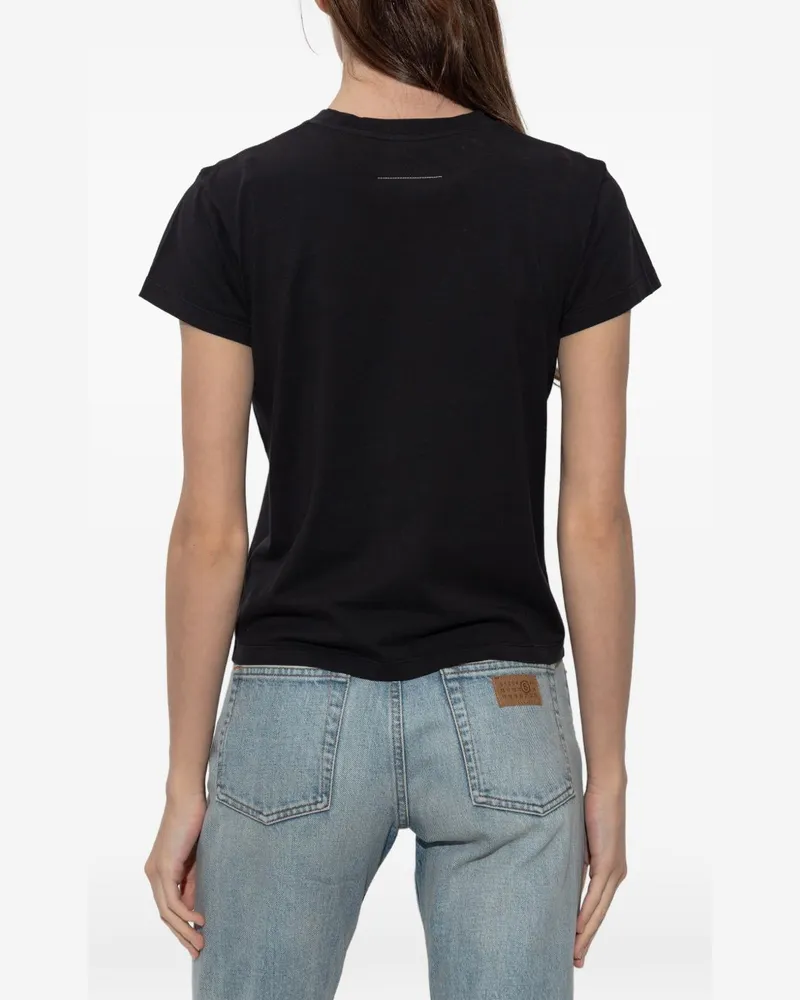 Maison Margiela Logo-Label T-Shirt — Black Black