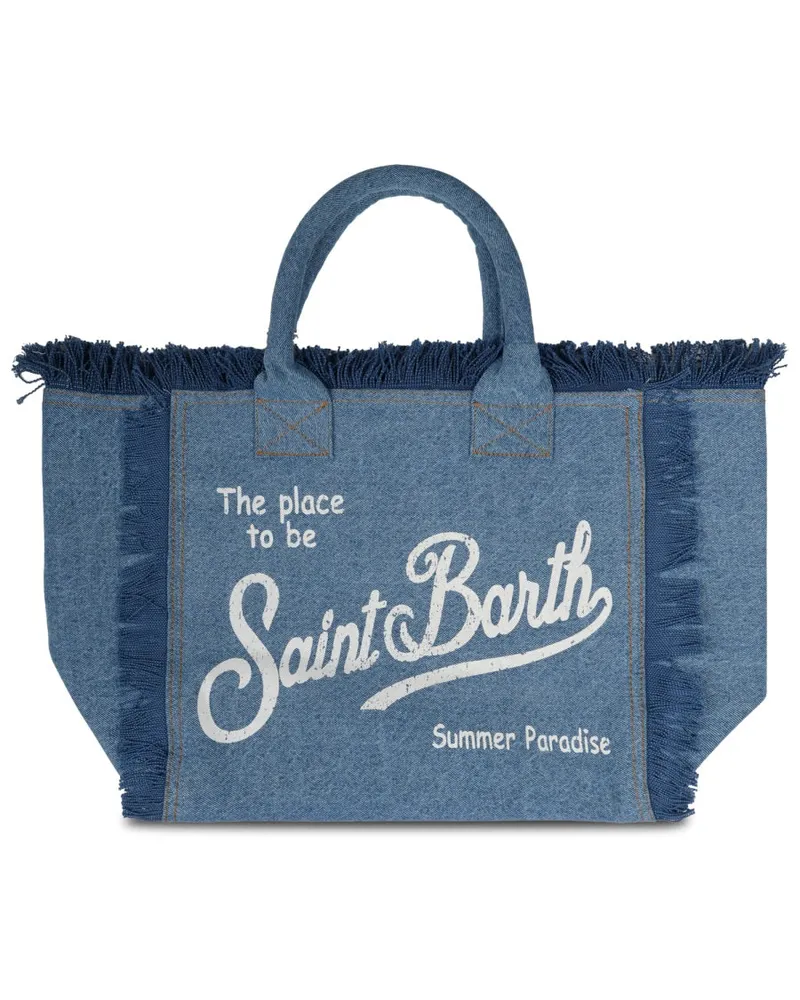 MC2 Saint Barth Women's Handbag Vanity Denim Canvas Cotton Handbags Hand Bags Denim