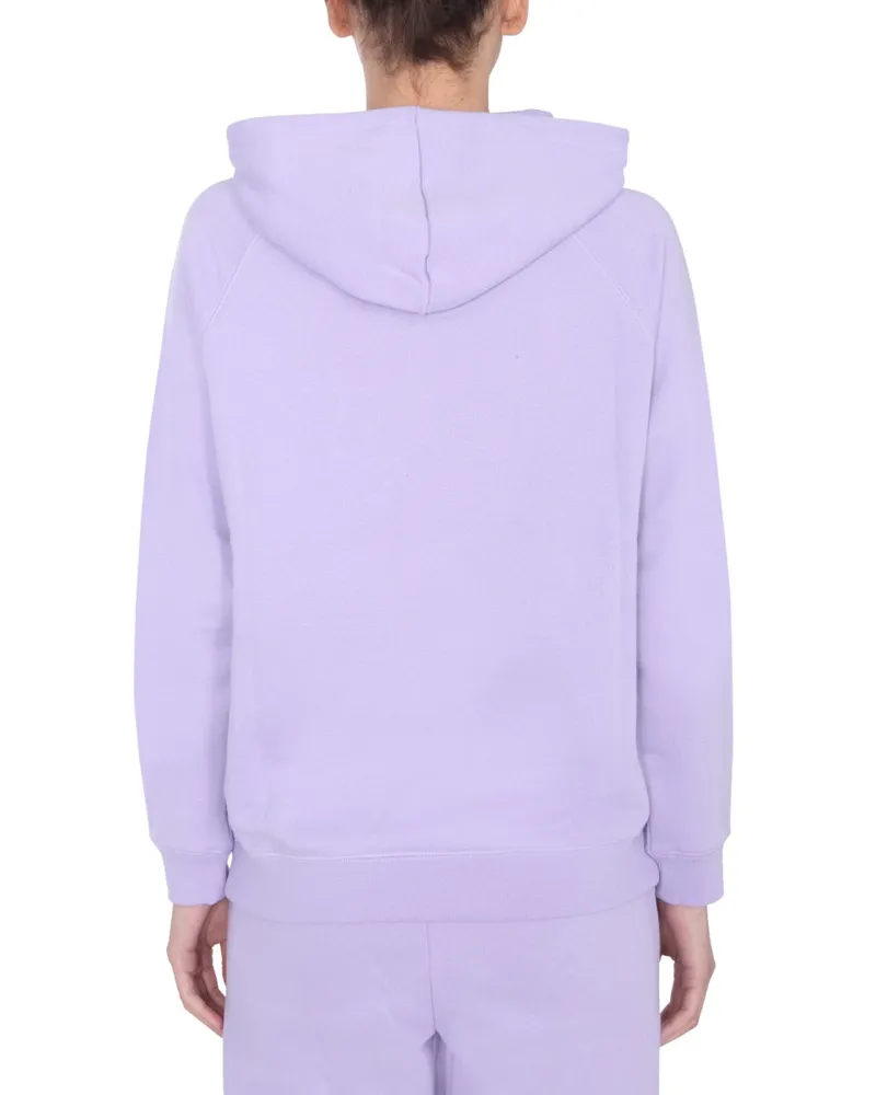 Être Cécile Cotton Drawstring Hoodie — Purple Purple