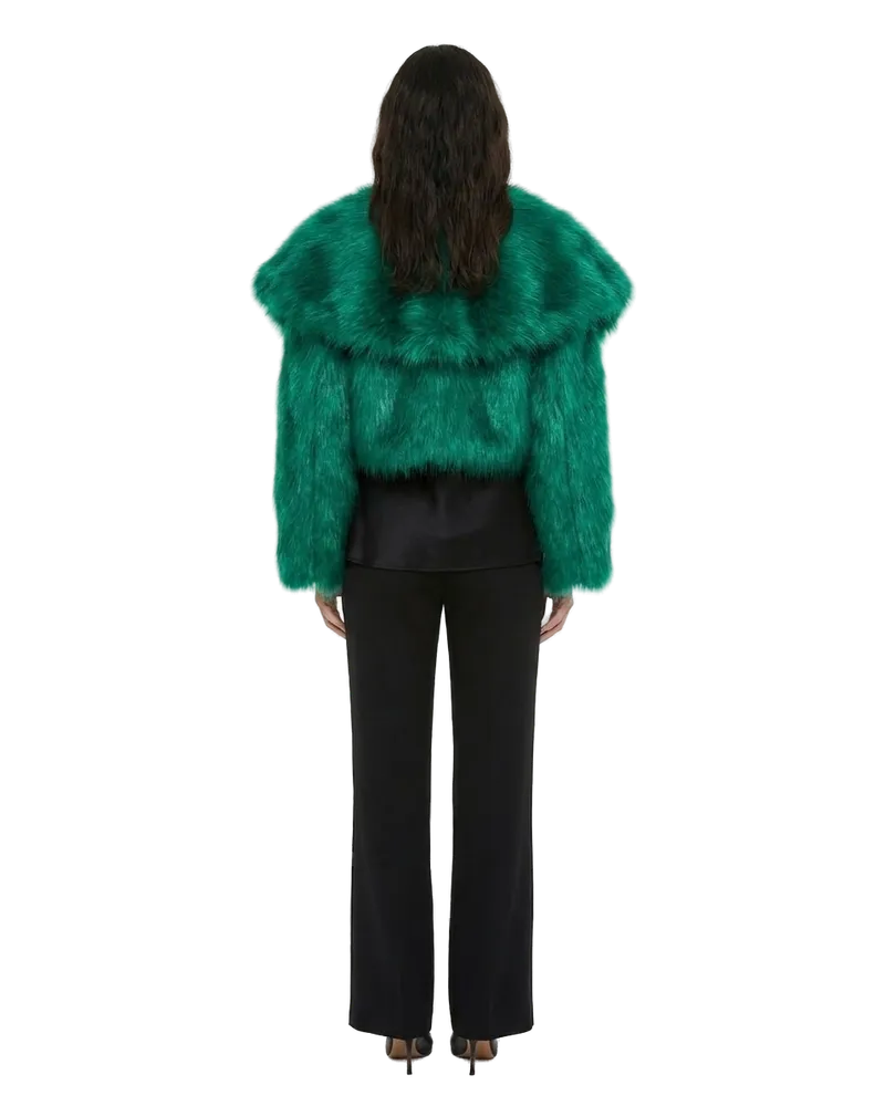 Dolce & Gabbana Women's Green Micromodal Coat Clothing Green