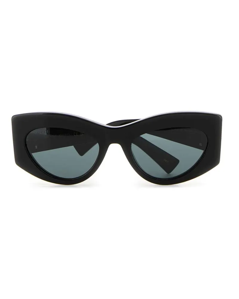 Gucci Women's Black Acetate Sunglasses Blackblacksmoke Exterior: Occhiali Da Sole Black