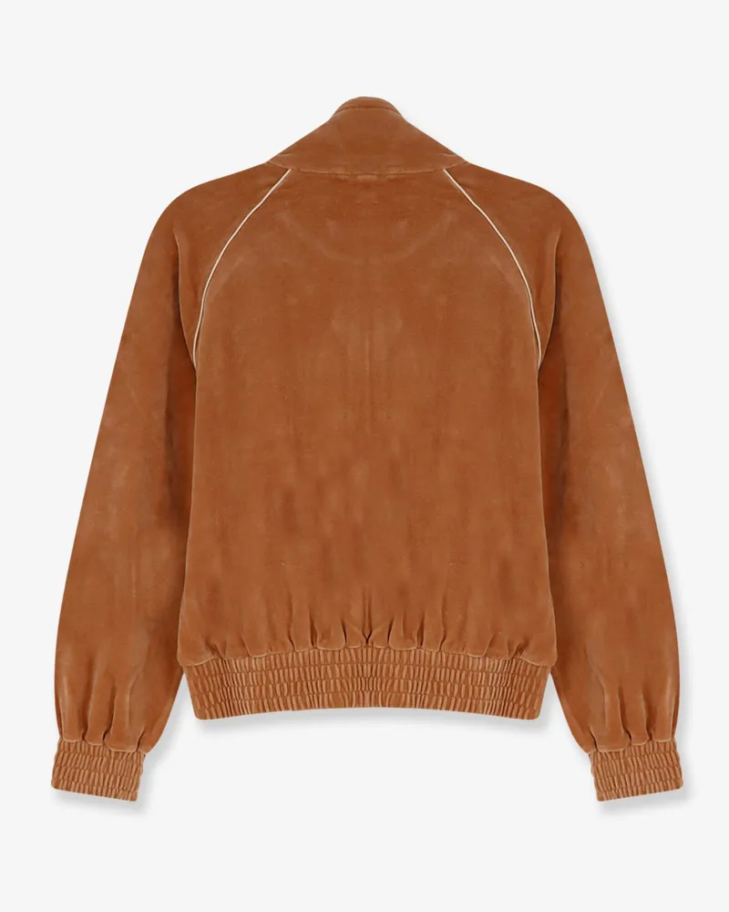 Chloé Women's Sweatshirt Chenille Orange Cotton Polyamide Sweatshirts Sweater Orange
