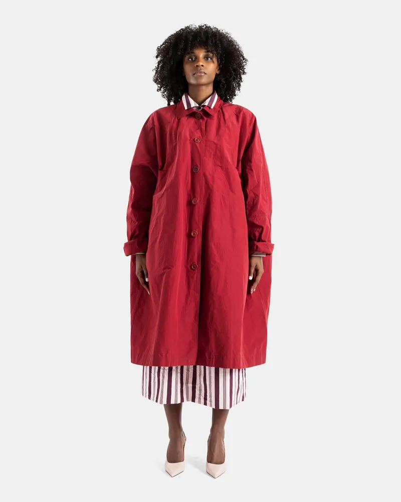 Casey Casey Women's Oversize Red Cuore Coat Red