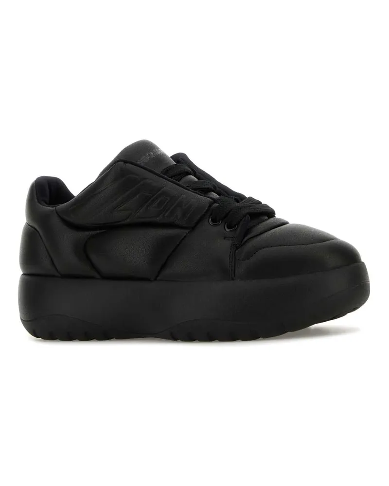 Dsquared2 Women's Black Leather Puffer Sneakers Black