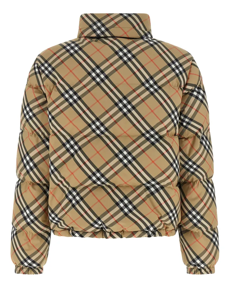 Burberry Ambleside Check Down Jacket — Beige Beige