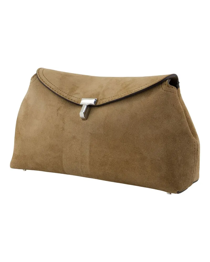 Totême Women's Calfskin Clutch Beige Beige
