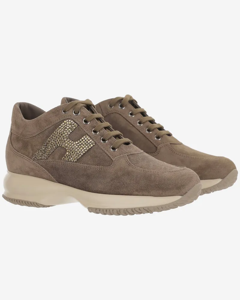 Hogan Interactive Sneakers — Taupe Taupe